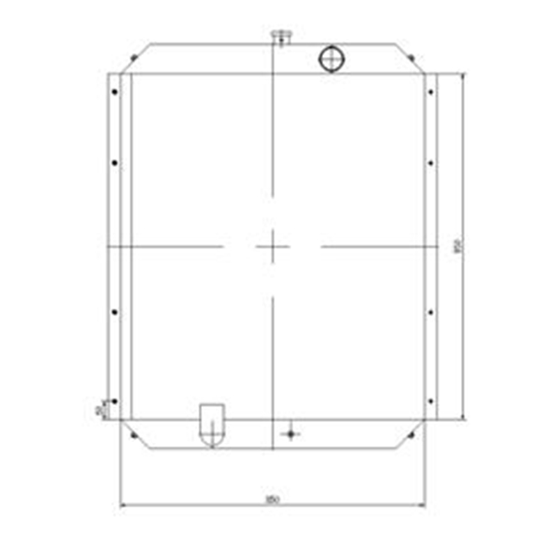 Passend für Kobelco Bagger SK300-3 SK300 SK300-2 - Water Tank Radiator 2452U432S1 SK300-3, SK300, SK300-2