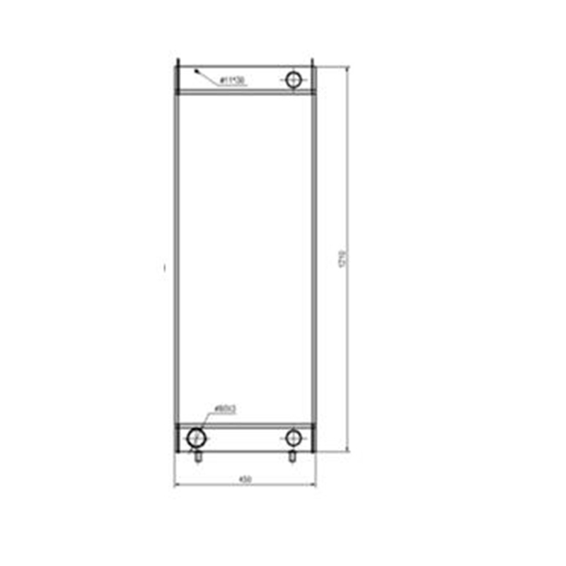 Ma?geschneidert für Hitachi Radlader ZW310 - Wassertank Radiator 263J2-12771 263J212771