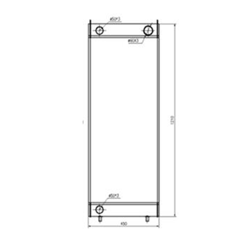 Ma?geschneidert für Hitachi Radlader ZW310 - Wassertank Radiator 263J2-17001 263J217001