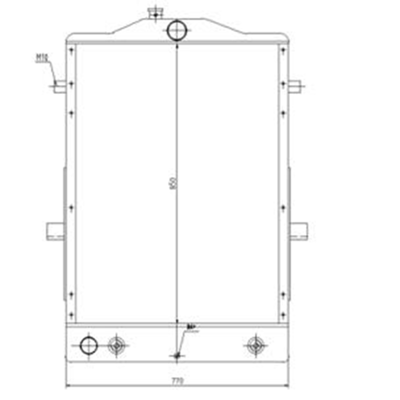 Speziell für Komatsu WA300-3A WA320-3 Radlader - Water Tank Radiator 419-03-21331 41903231 WA300-3A, WA320-3