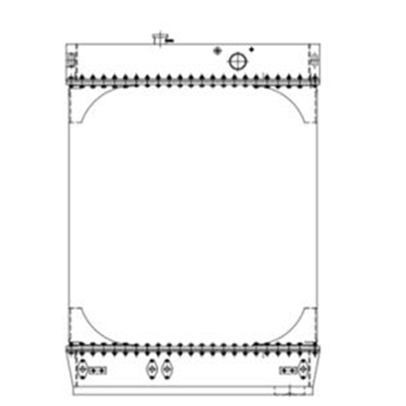Ma?geschneidert für Komatsu WA470-1 Radlader - Water Tank Radiator 421-03-11711 4210311711