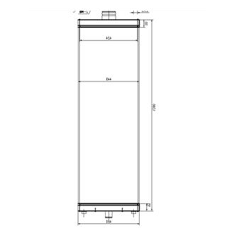 Perfekt für Hitachi Bagger EX1200-6 - Wassertank Radiator 4682423