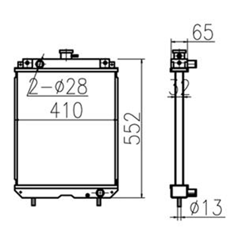 Direkter Ersatz für Caterpillar CAT Bagger MM30B - Wassertank Radiator 60432026000