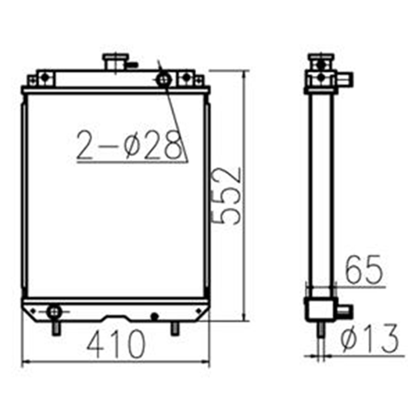 Hergestellt für Caterpillar CAT Bagger MM45B - Wassertank Radiator 60512026000