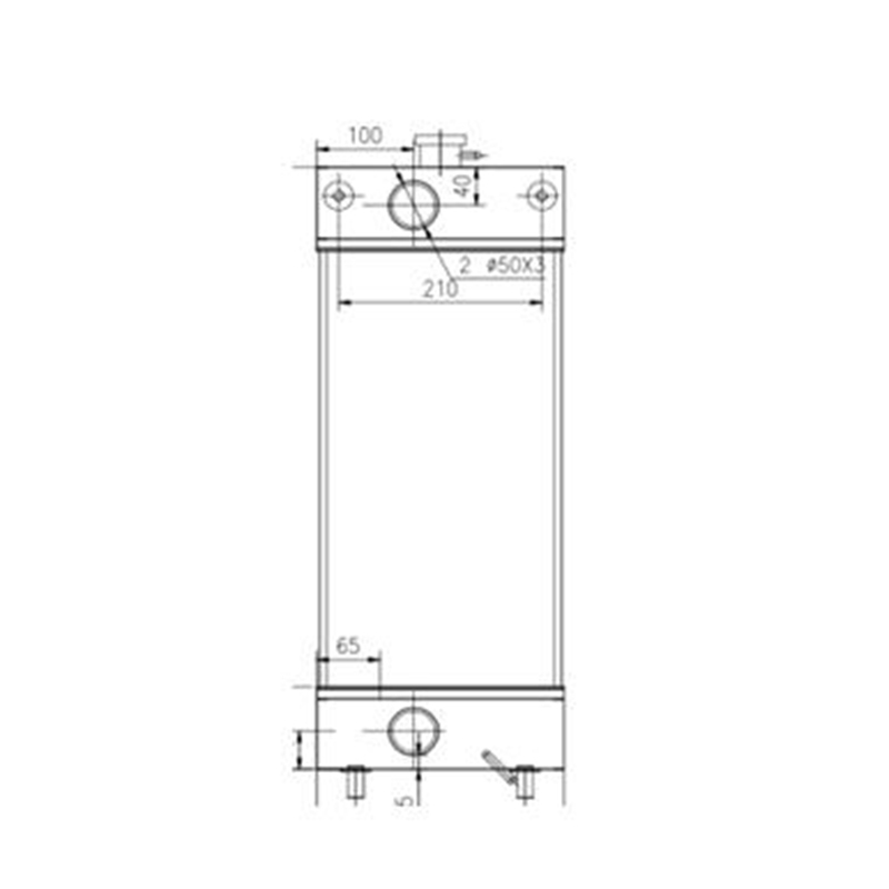 Entwickelt für Doosan Bagger DX80R - Water Tank Radiator