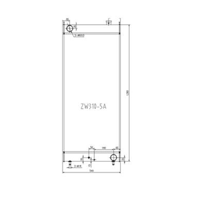 Geeignet für Hitachi Radlader ZW310-5A - Wassertank Radiator