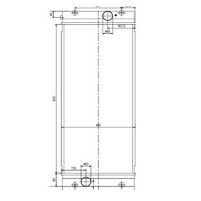 Optimiert für Hyundai Bagger R1400-9A - Wassertank Radiator