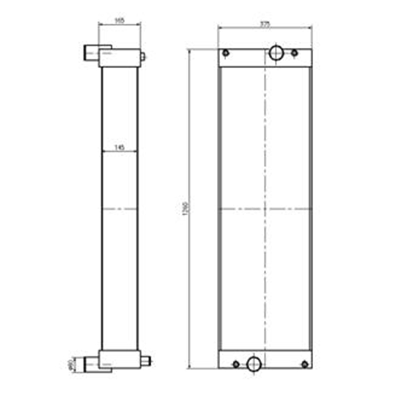 Kompatibel mit Hyundai Bagger R520-9 - Water Tank Radiator