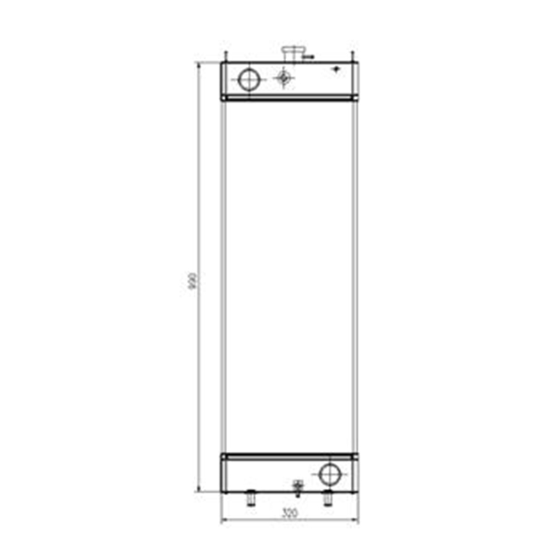 Perfekter Ersatz für Kobelco Bagger SK200-10 - Water Tank Radiator