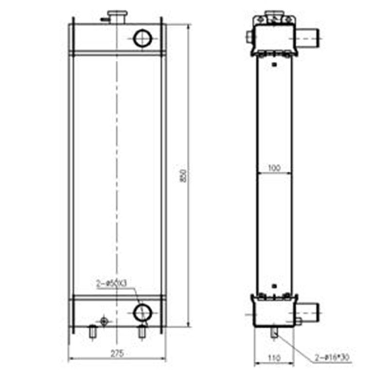 Entwickelt für Komatsu Radlader WR12-5 - Wassertank Radiator