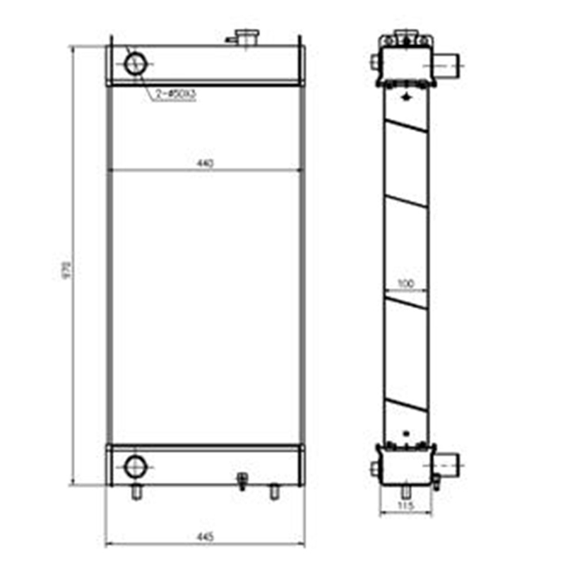 Optimiert für Sumitomo Bagger SH210A5 SH210-5 - Wassertank-Strahler SH210A5, SH210-5