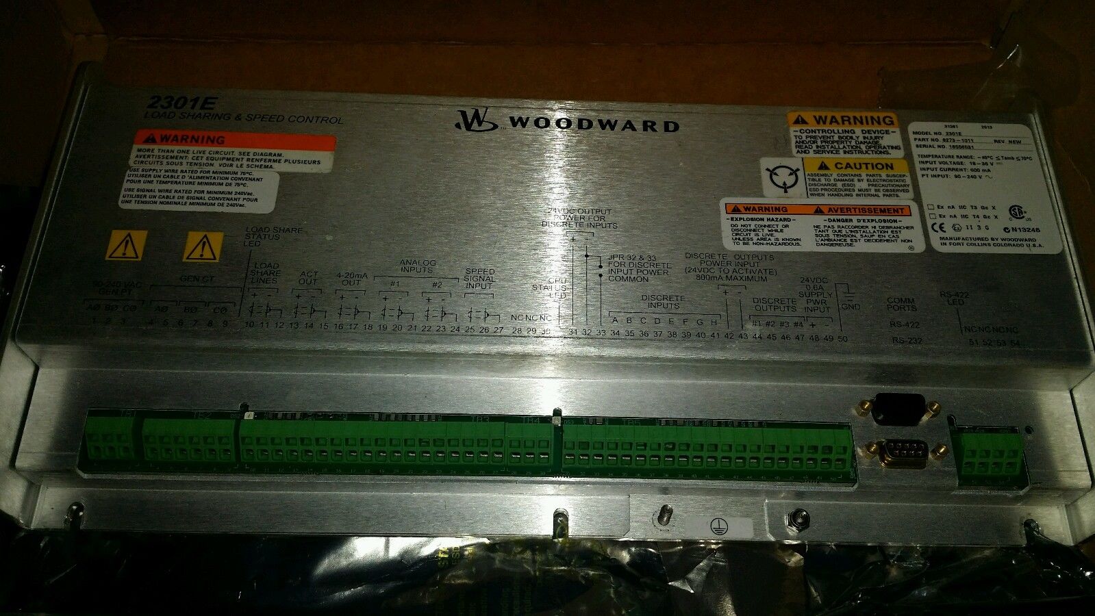 Gebaut nach Woodward 2301E - Digital Load Sharing and Speed Control 8273-1011 8273-138 8273-140 24V